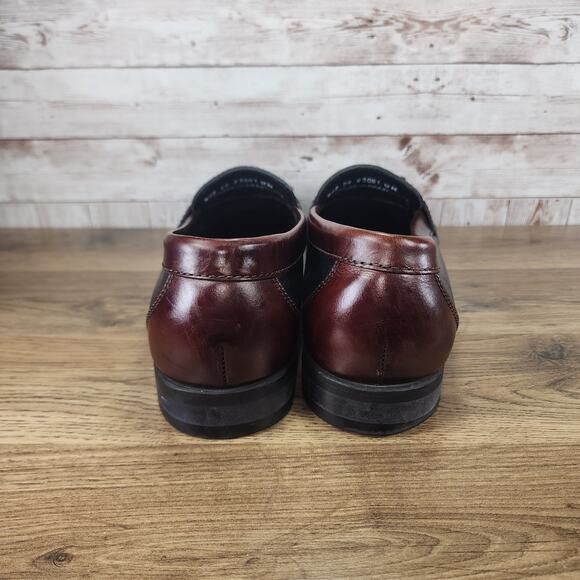 Johnston & Murphy Aragon II Kiltie Tassel Leather Loafers Sz 12 Men Black Brown main image 8